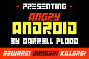 Angry Android: A Bold Display Font for Editorial Design