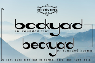 Beckyard: A Rounded Display Font for Editorial Elegance