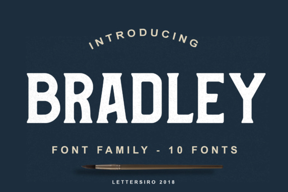 Bradley Family: A Bold Display Font for Impactful Campaigns