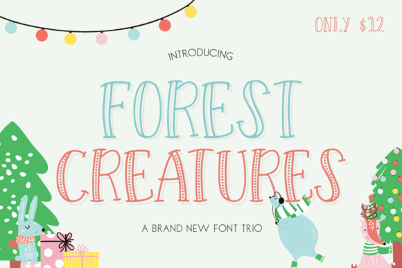 Forest Creatures Trio: A Font That Brings Character to Your Brand