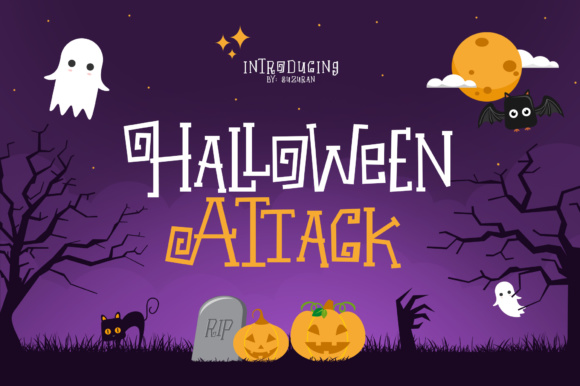 Halloween Attack: A Spooky Font for Digital Design