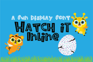Hatch It Inline: A Stylish Display Font for Digital Design
