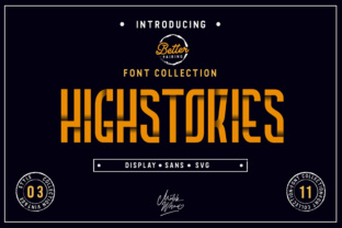 Highstories Family: A Display Font for Editorial Elegance