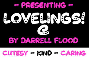 Lovely Typography with Lovelings Font