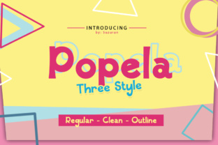 Popela: A Cheerful Display Font for Digital Branding