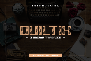 Quiltix: A Timeless Display Font for Editorial Design