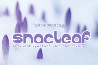 Snackleaf: A Bold Display Font for Business Branding