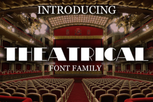 Theatrical Font for Handmade and Commercial Projects