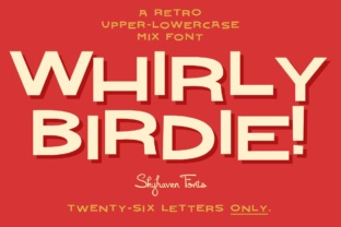 Whirly Birdie: A Font That Speaks with Simplicity
