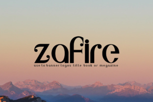 Zafire Display Font for Web Design