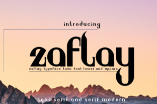 Zaflay: A Bold Rounded Display Font for Modern Branding